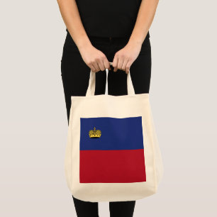 Liechtenstein flag tote bag