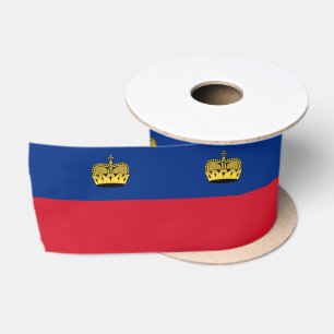 Liechtenstein Flag & travel, holiday /sports Satin Ribbon