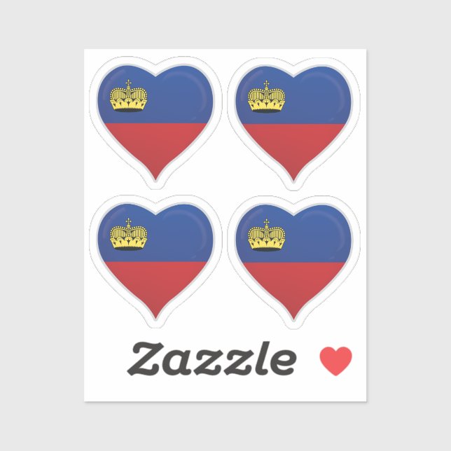 Liechtenstein love flag pride (Sheet)