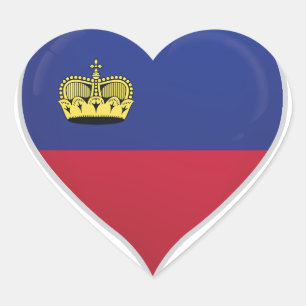 Liechtenstein love flag pride heart sticker
