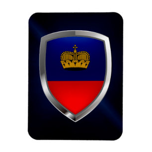 Liechtenstein Metallic Emblem Magnet