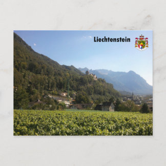 Liechtenstein mit Wappen / Liechtenstein with Coat Postcard