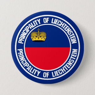 Liechtenstein Round Emblem 3 Inch Round Button