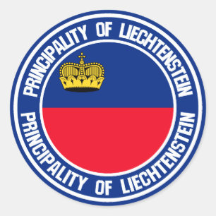 Liechtenstein Round Emblem Classic Round Sticker