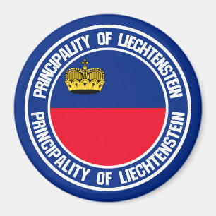 Liechtenstein Round Emblem Magnet