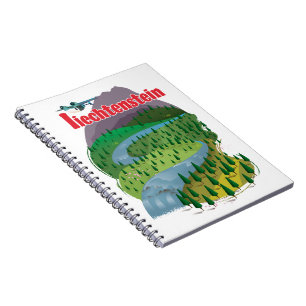 liechtenstein Travel poster Notebook