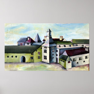 Liege, A Surreal Mystical Stone Castle Poster