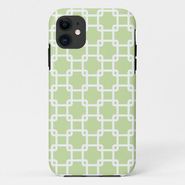 Lien Carré vert à peine Il iPhone 5 Coque (Dos)