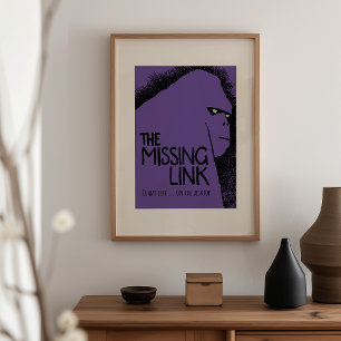 Lien manquant - affiche de film d'horreur Vintage