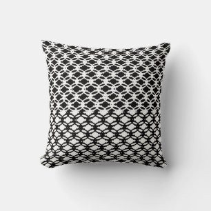 Liens noirs et blancs Coussin MOJO américain