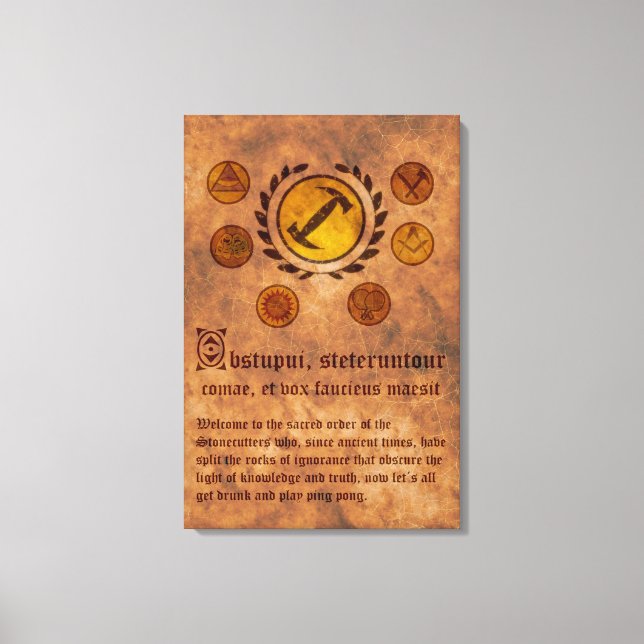 Lienzo Box The Simpsons Magios stonecutters Canvas Print (Front)