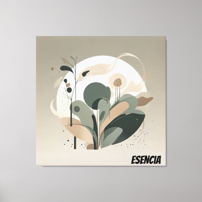 Lienzo Minimal Biodiversidad Esencia Canvas Print (Front)