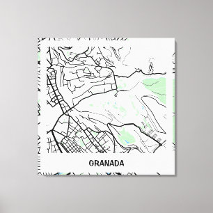 Lienzo minimalist map Grenada - Natural color Canvas Print