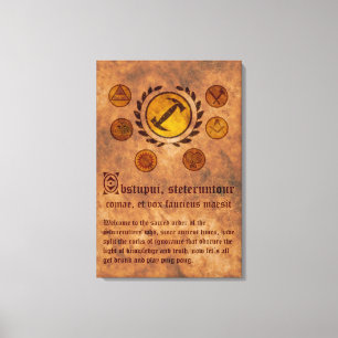 Lienzo The Simpsons Magios stonecutters Canvas Print