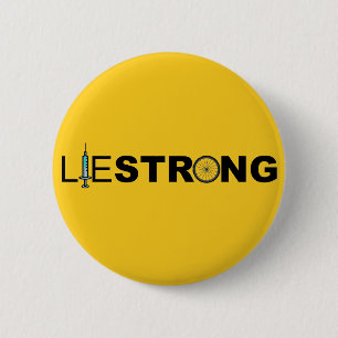 LIESTRONG - Lance Armstrong 2 Inch Round Button