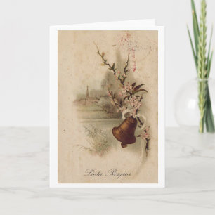 Lieta Pasqua ! Carte de Pâques vintage d'Italien