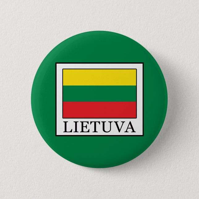 Lietuva 2 Inch Round Button (Front)