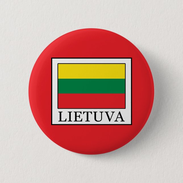 Lietuva 2 Inch Round Button (Front)