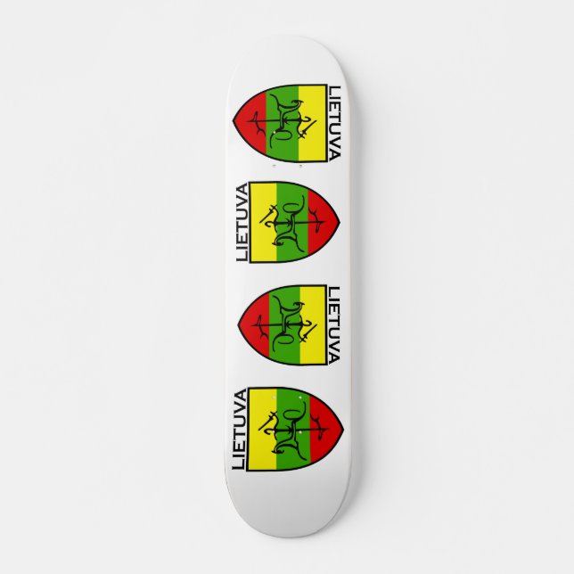 Lietuva, Latvia , latvija symbol Skateboard (Front)