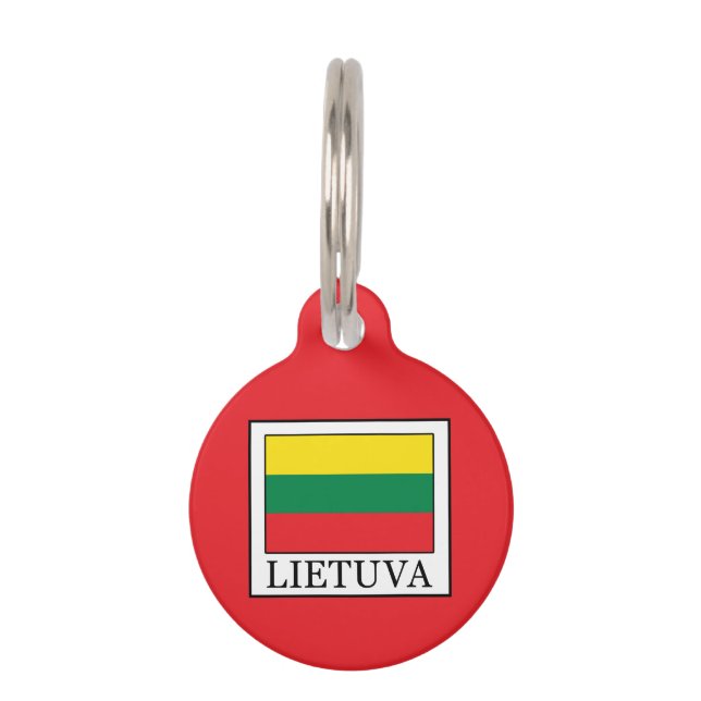 Lietuva Pet Tag (Front)