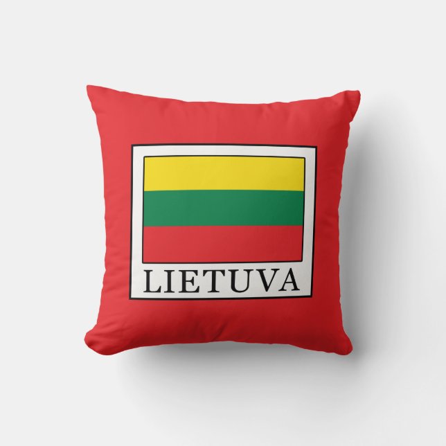 Lietuva Throw Pillow (Front)