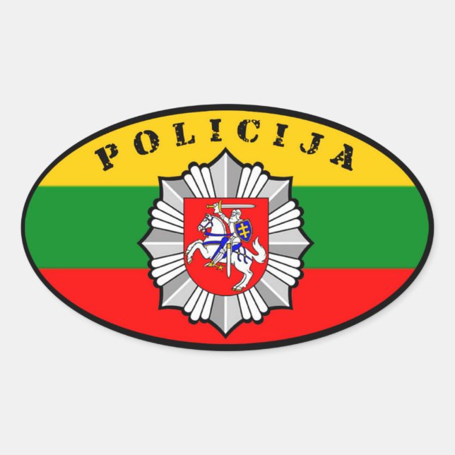 Lietuvos Policija Sticker (Front)