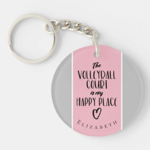 lieu heureux, terrain de volley-ball gris rose