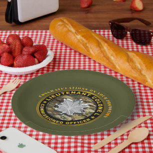 Lieutenant Colonel LTC  Promotion   Paper Plate