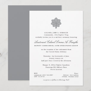 Lieutenant Colonel Military Retirement Invitation