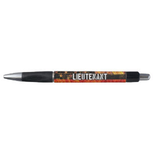 Lieutenant Firefighter Flag Pen
