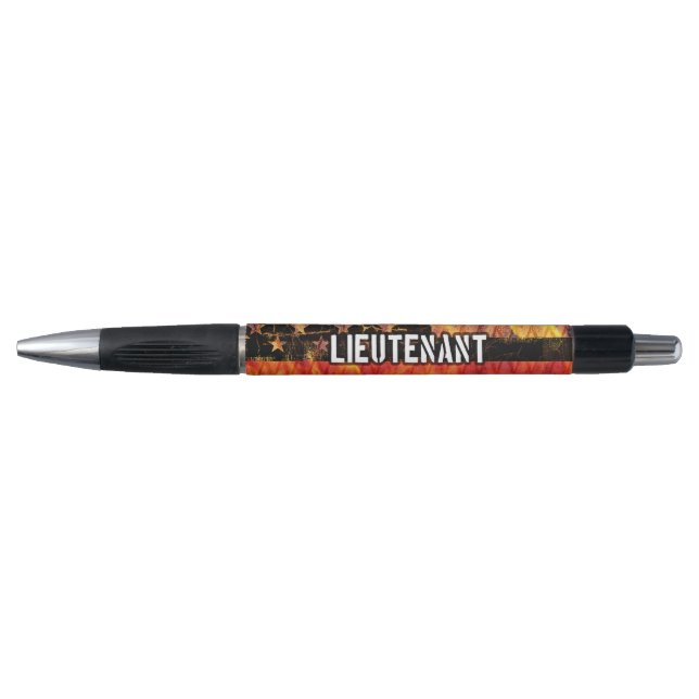 Lieutenant Firefighter Flag Pen (Front)