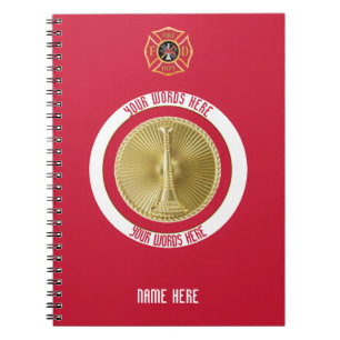 Lieutenant Fireman 2 Bugle Custom Notebook