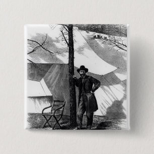 Lieutenant General Ulysses S. Grant 2 Inch Square Button