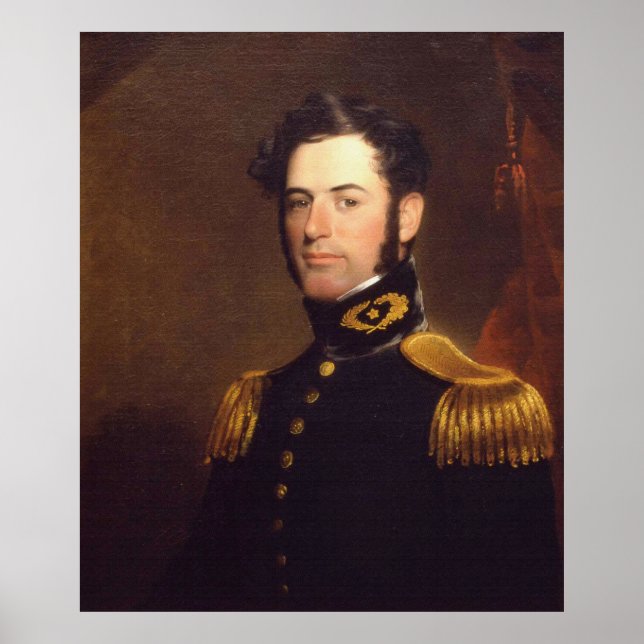 Lieutenant of Engineers Robert E. Lee in 1838 Poster (Front)
