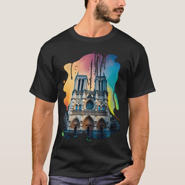 Lieux célèbres - T-shirt Notre-Dame (Devant)