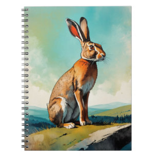 Lièvre de lapin vintage   Journal carnet