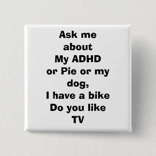 life 2 inch square button (Front)