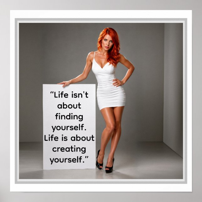 Life about creating Yourself Poster (Front)