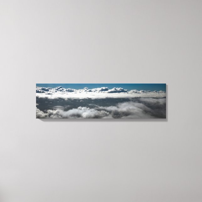 Life Above & Beyond The Clouds Panoramic Canvas Print (Front)