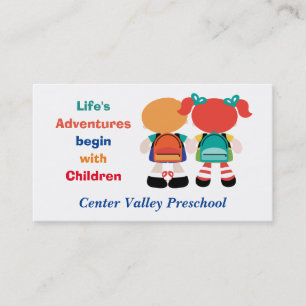 Life Adventure with Children Preschool Business Card