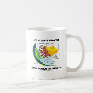 Life Always Travels From Rough To Smooth Coffee Mug