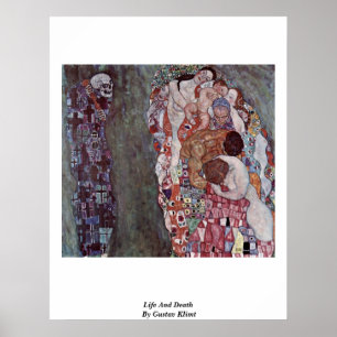 Life And Death By Gustav Klimt Poster