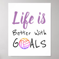 Life And Goals Motivational Netball Quote