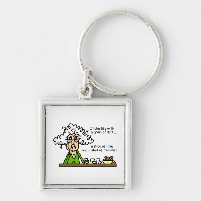 Life and Tequila Humour Keychain (Front)