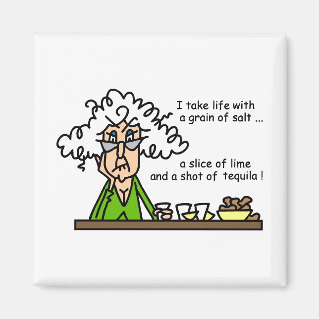 Life and Tequila Humour Magnet (Front)