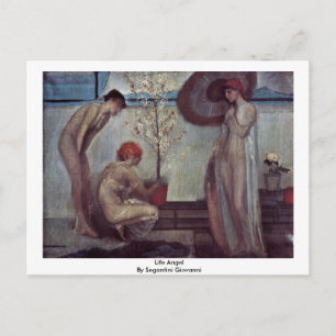 Life Angel By Segantini Giovanni Postcard