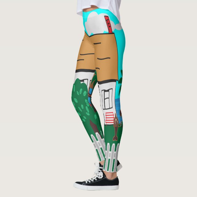 Life At The Beach Leggings (Left)