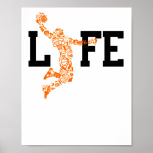 Life Basketball Design Poster