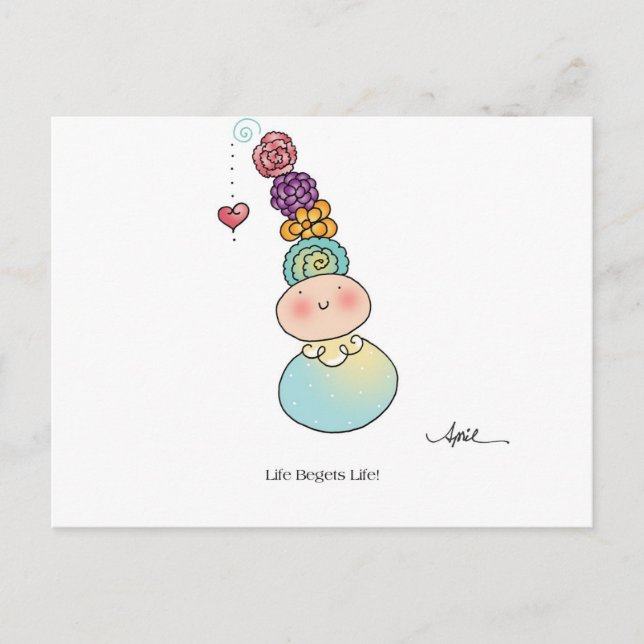 LIFE BEGETS LIFE Carte postale par April McCallum (Devant)