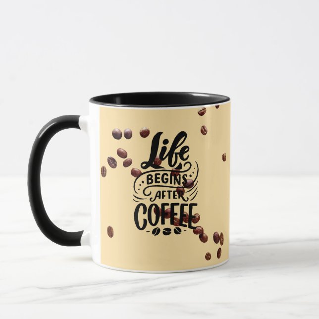 life begin after coffe Mug,make ur perfect morning Mug (Left)